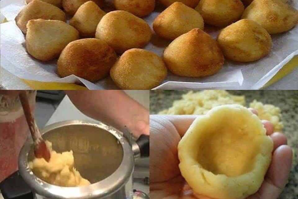 Massa de coxinha com um temperinho e uma textura maravilhosa