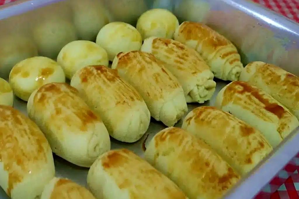 Pão sem farinha leite ovos e fermento, perfeito para o seu café ou lanche da tarde